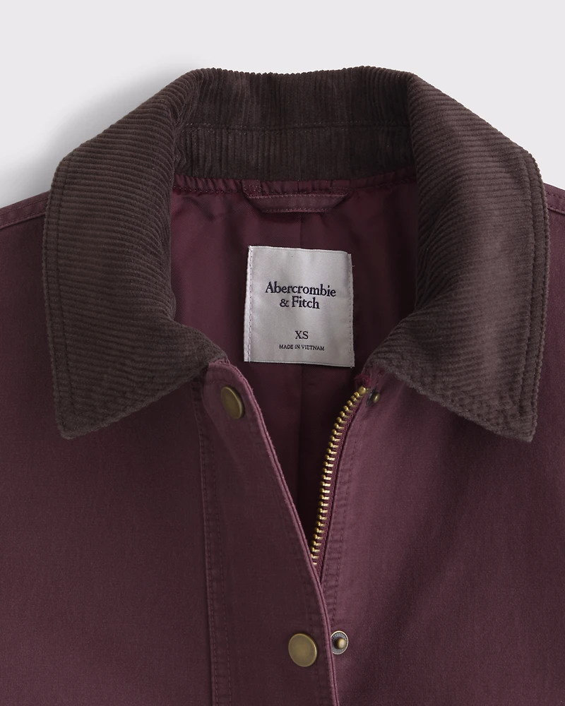 Mid-Length Waxed Barn Jacket