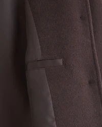 Short Wool-Blend Coat