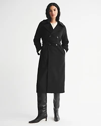 A&F Carrie Wool-Blend Trench Coat