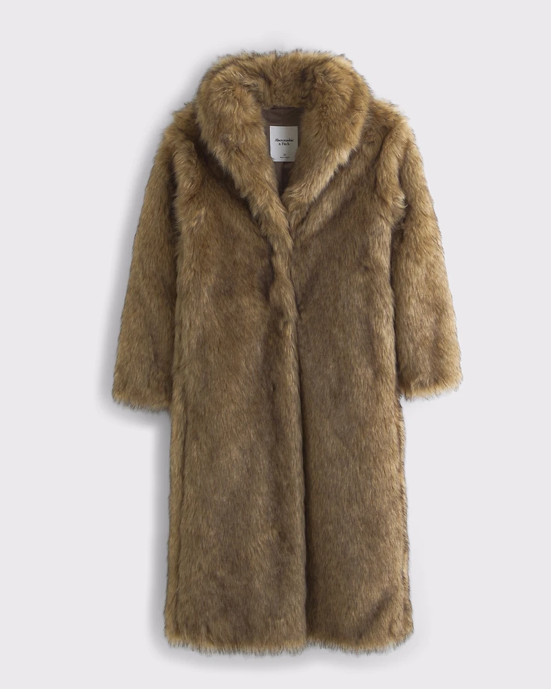Long Faux Fur Coat