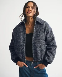 Wool-Blend Bubble Hem Coat
