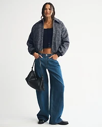 Wool-Blend Bubble Hem Coat