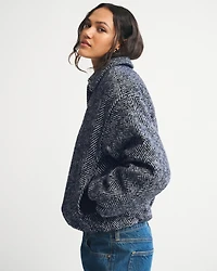Wool-Blend Bubble Hem Coat