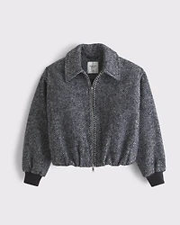 Wool-Blend Bubble Hem Coat