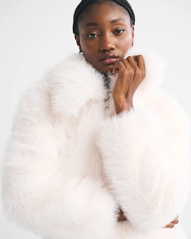 Short Faux Fur Coat