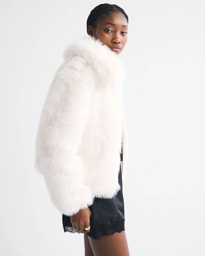 Short Faux Fur Coat