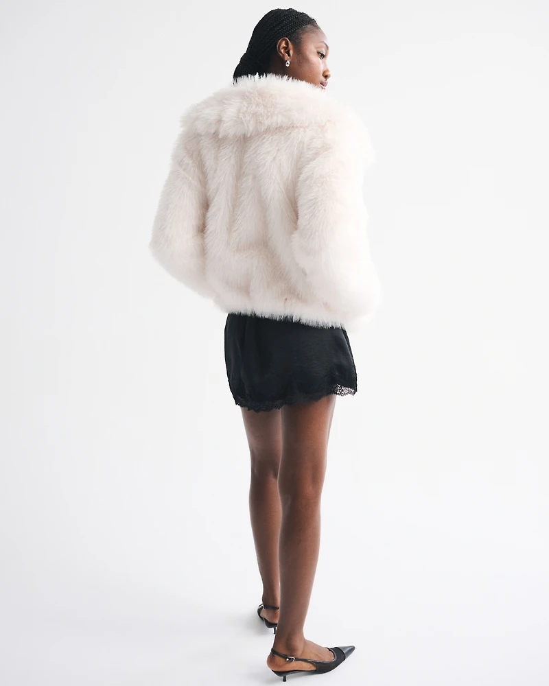 Short Faux Fur Coat