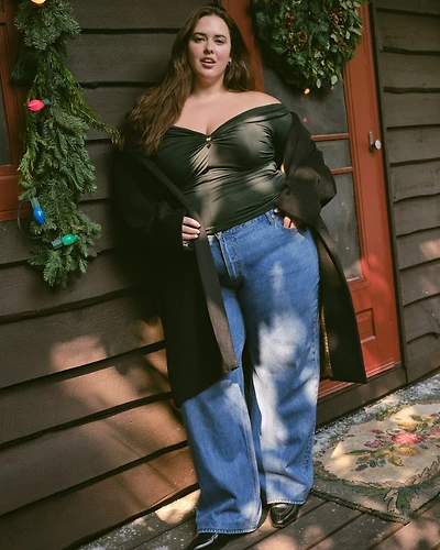 Wool-Blend Tailored Topcoat