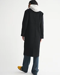 Wool-Blend Tailored Topcoat