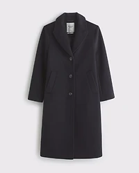 Wool-Blend Tailored Topcoat