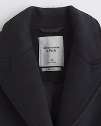 Wool-Blend Tailored Topcoat