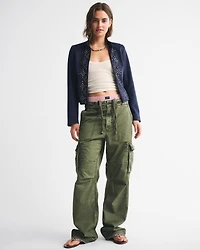 Vegan Suede Embellished Jacket