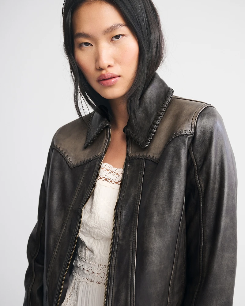 Western Genuine Leather Jacket