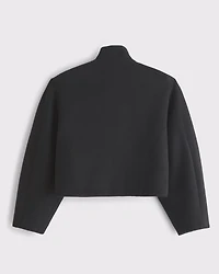 Barrel Sleeve Wool-Blend Jacket