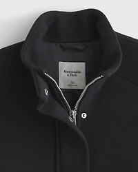 Barrel Sleeve Wool-Blend Jacket
