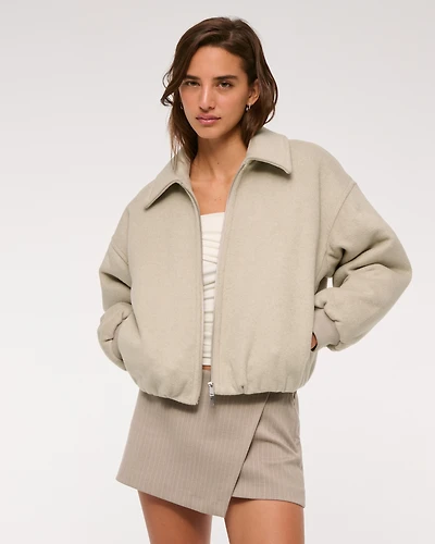Bubble Hem Short Coat