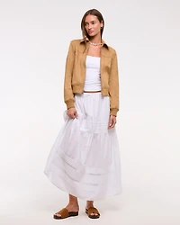 Slim Vegan Suede Bomber Jacket