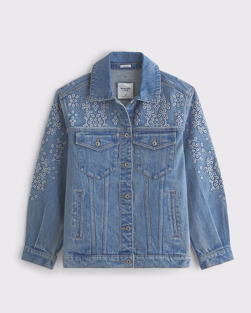 Cutwork Denim Trucker Jacket
