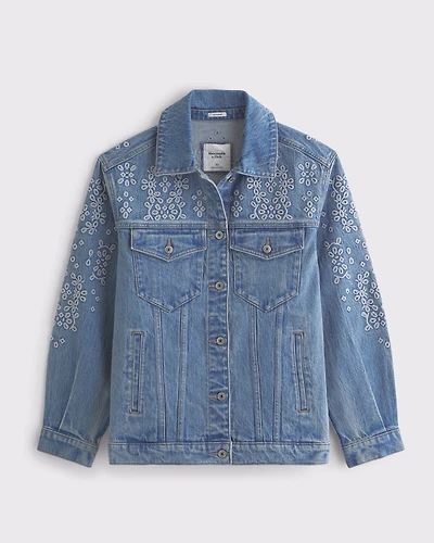 Cutwork Denim Trucker Jacket