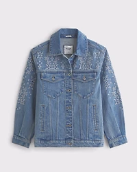 Cutwork Denim Trucker Jacket