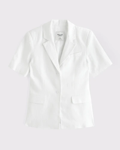 Short Sleeve Premium Linen Blazer