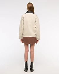 Patchwork Denim Workwear Jacket