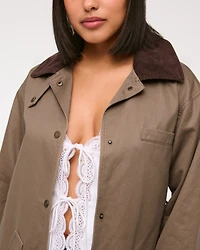 Long Waxed Barn Coat