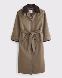 Long Waxed Barn Coat