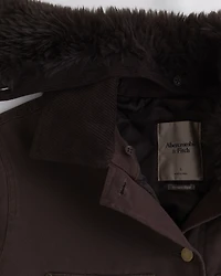 Removable Collar Workwear Coat