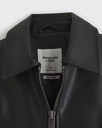 Vegan Leather Fringe Jacket