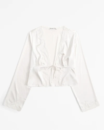 Lace and Satin Sleep Top