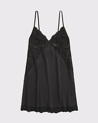 Sheer Lace-Trim Nightie