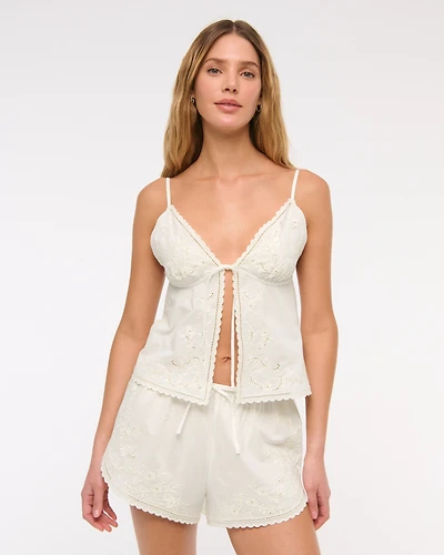 Cutwork Sleep Short