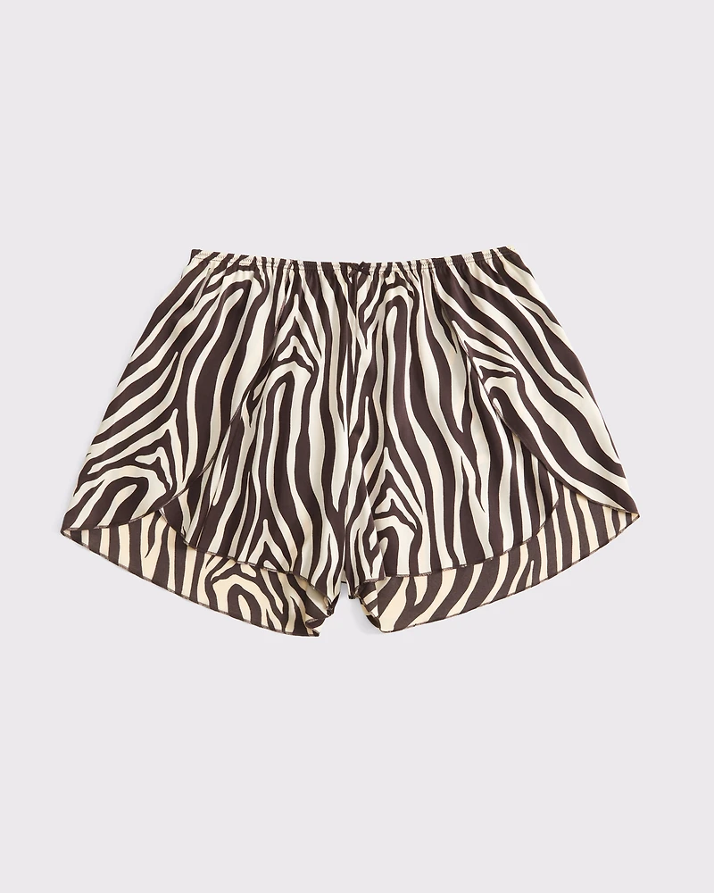 Jacquard Lace and Satin Sleep Short