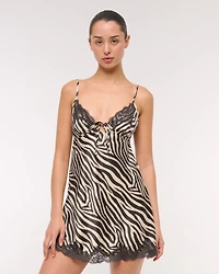 Jacquard Lace and Satin Nightie