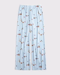 Pointelle Wide Leg Sleep Pant