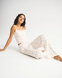 Pointelle Wide Leg Sleep Pant