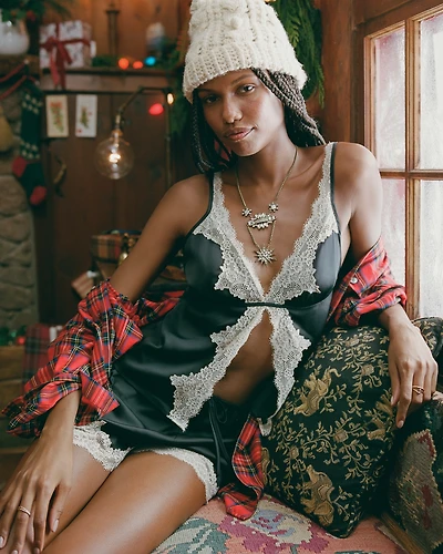 Lace and Satin Sleep Cami