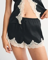 Lace and Satin Sleep Short