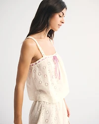 Embroidered Cutwork Sleep Cami