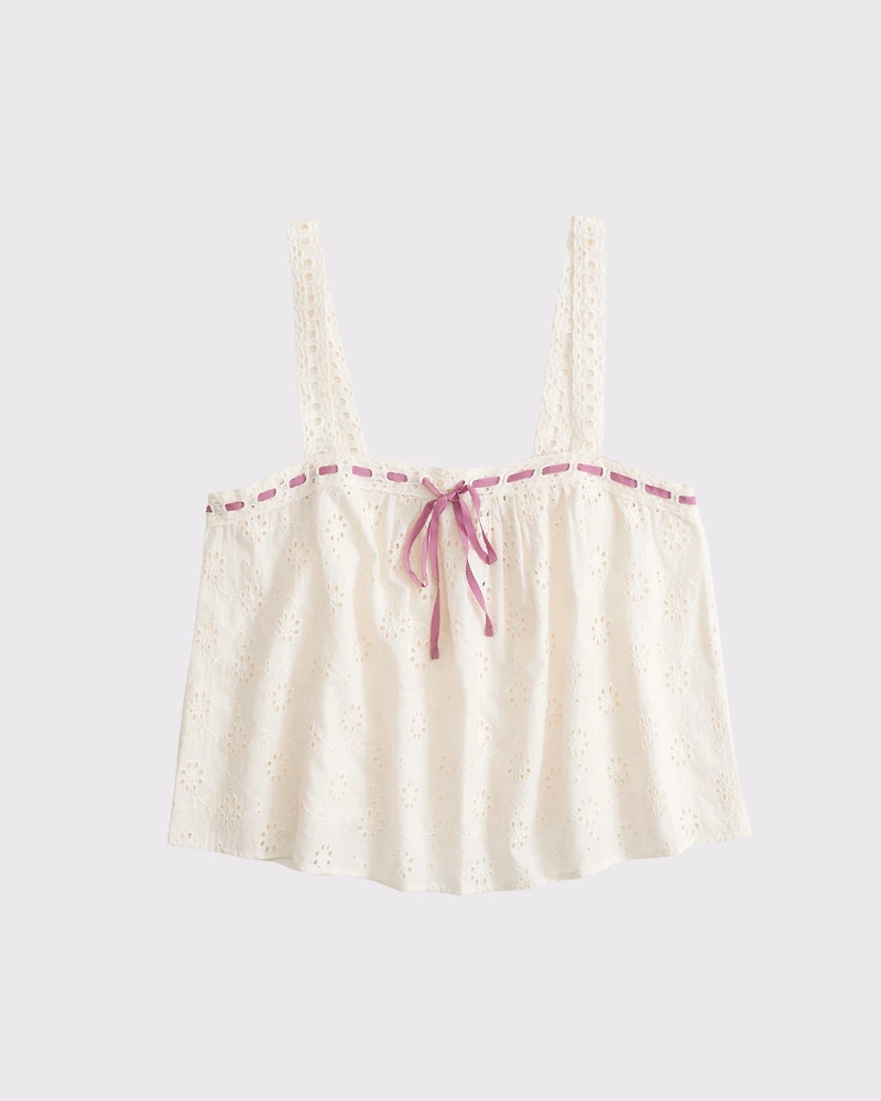 Embroidered Cutwork Sleep Cami