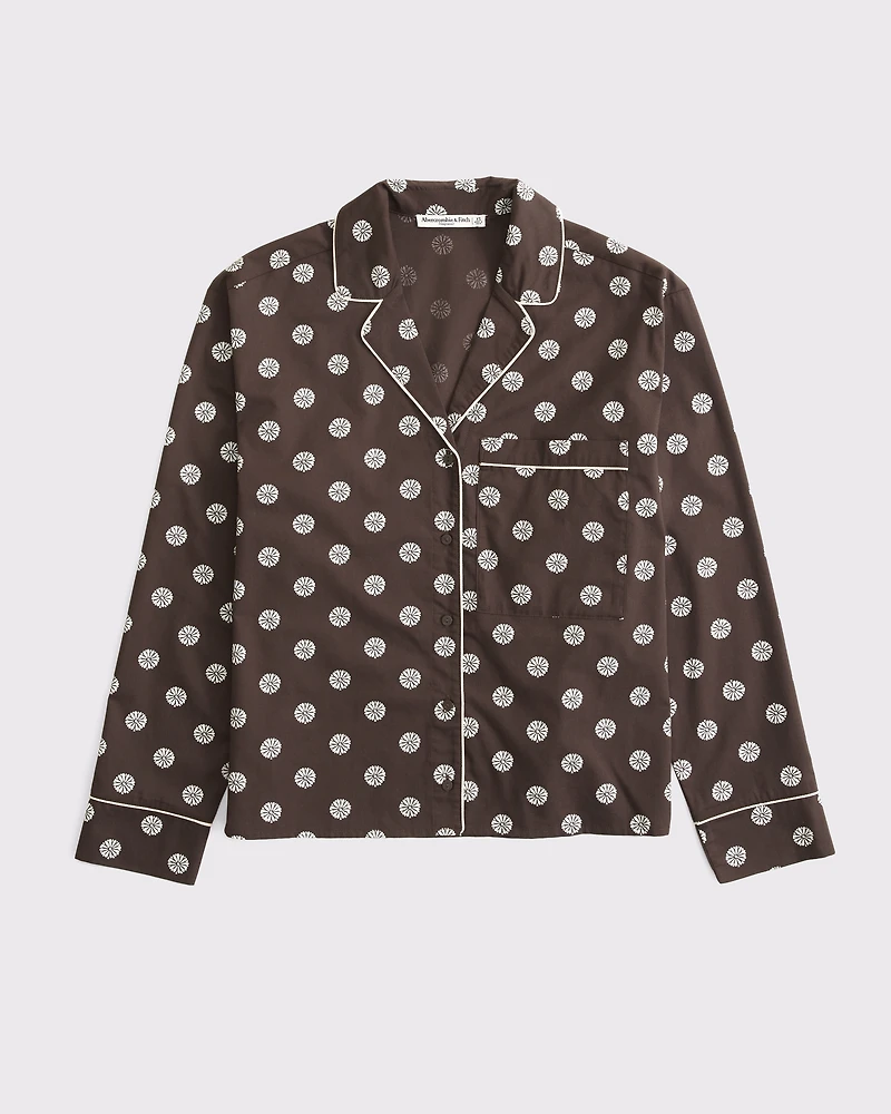 Cotton-Blend Sleep Shirt