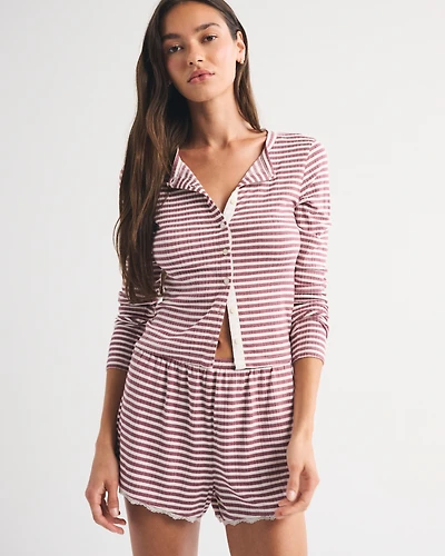 Lace-Trim Sleep Short
