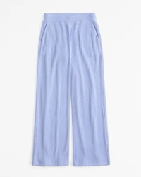 Brushed Rib Wide Leg Sweatpant