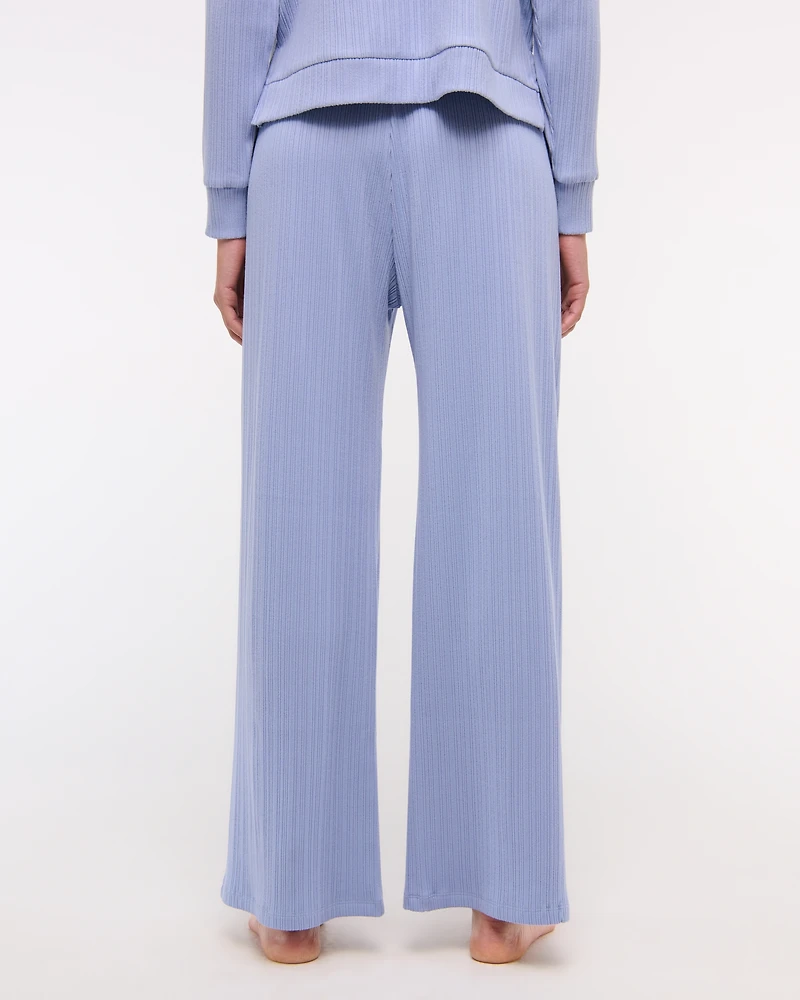 Lounge Rib Wide Leg Sweatpant