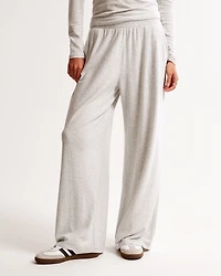 Cozy Lounge Knit Wide Leg Sweatpant