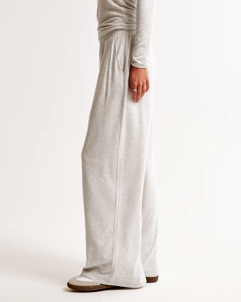 Cozy Lounge Knit Wide Leg Sweatpant