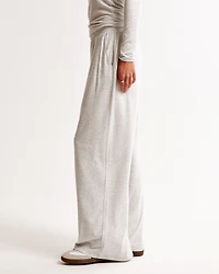Cozy Lounge Knit Wide Leg Sweatpant