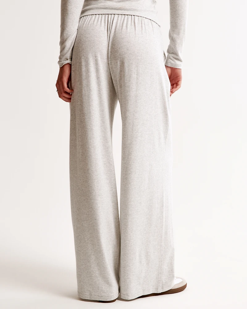 Cozy Lounge Knit Wide Leg Sweatpant