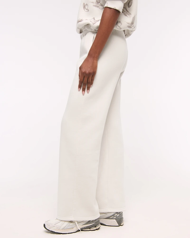 High Rise Wide Leg Sunday Sweatpant